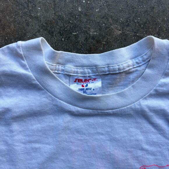 Harry and Steves Mens Vintage T-Shirt Size XL Single Stitch USA Vintage Neon 90s - Picture 5 of 9